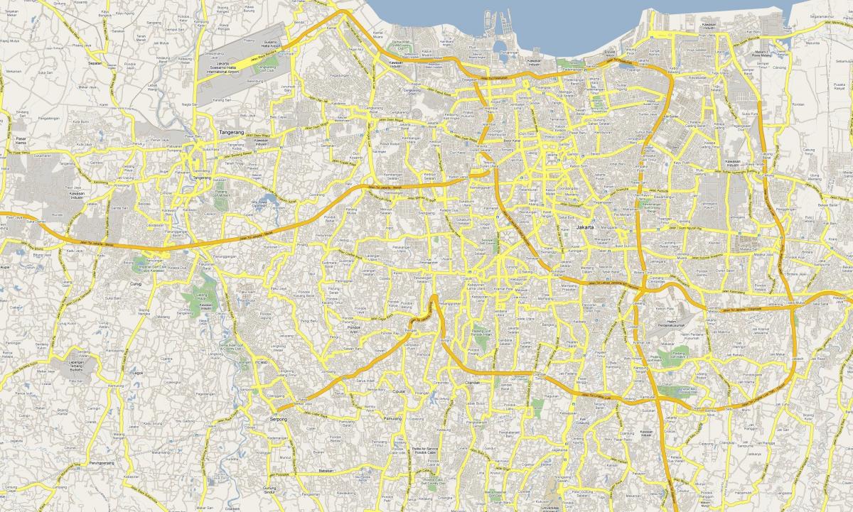 Jakarta streets map
